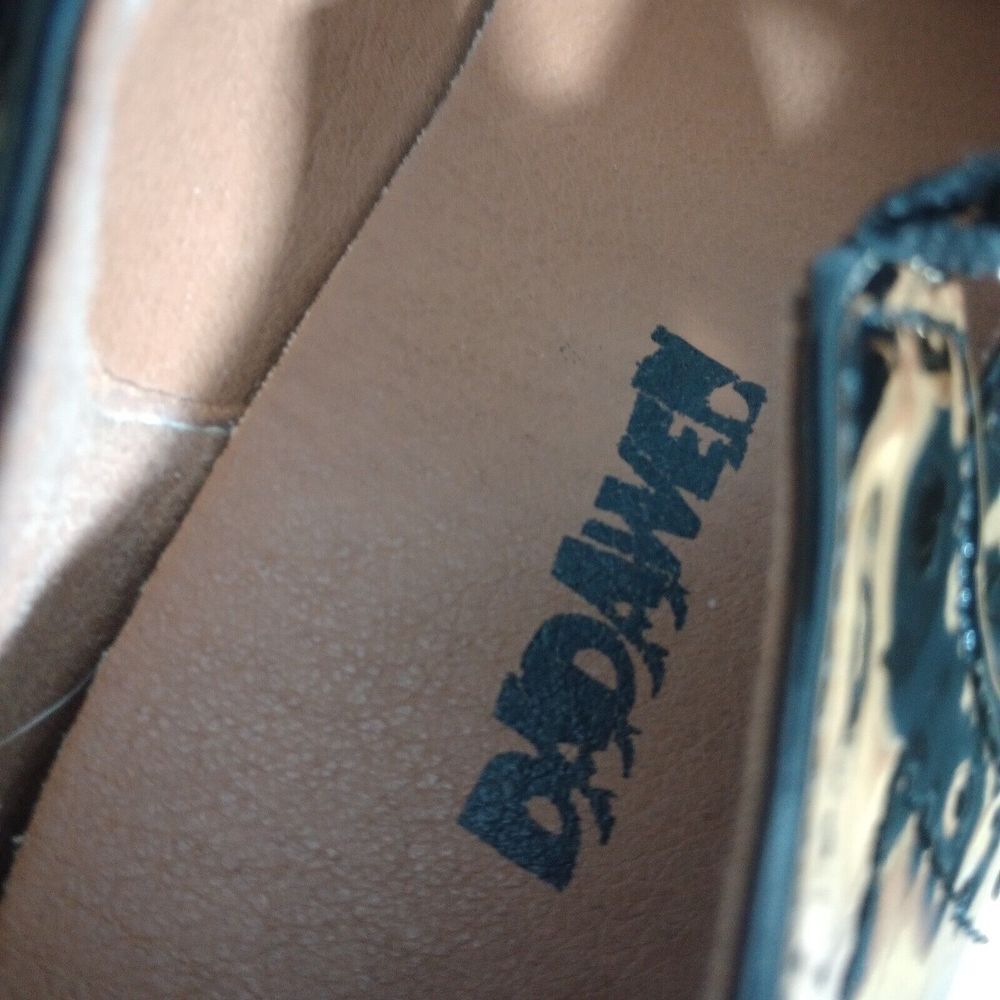 DADAWEN Womens Leather Classic T-Strap Platform Chunky Mary Jane Sz‎ 9.5 Goth - Picture 11 of 16